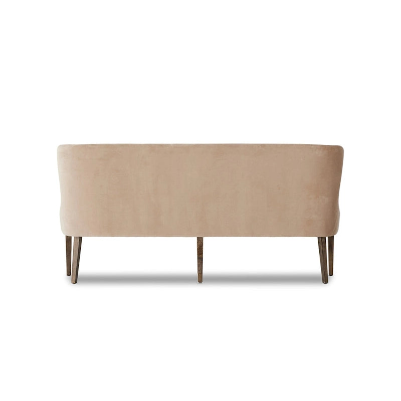 Banc de salle à manger tapissé de velours
