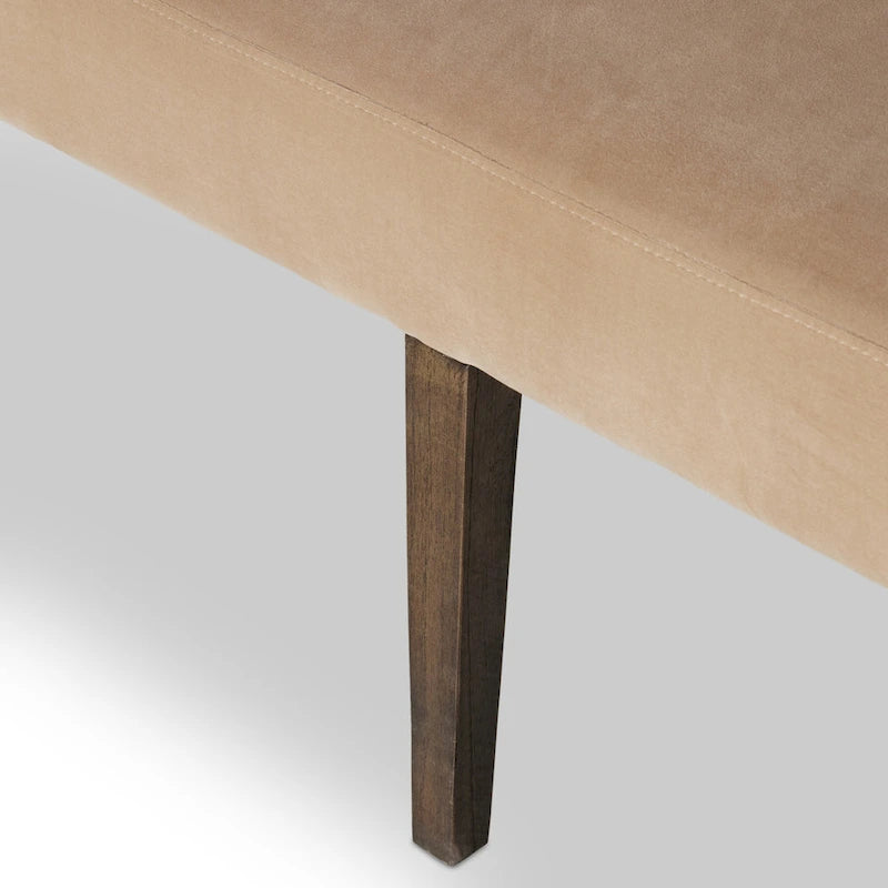 Banc de salle à manger tapissé de velours