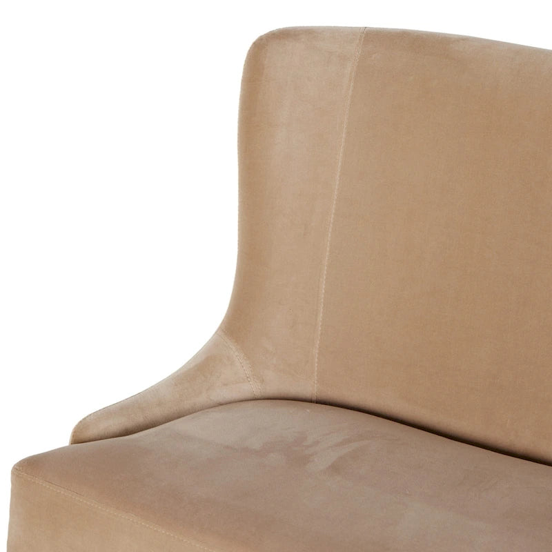 Banc de salle à manger tapissé de velours