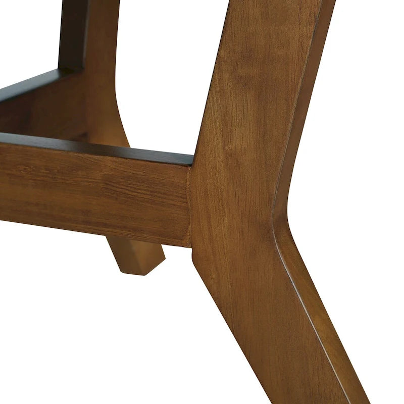 Table basse ronde en bois de 32 pouces pour salon, style ferme moderne du milieu du siècle