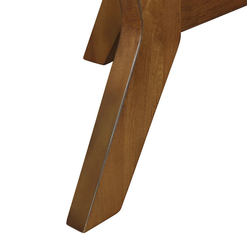 Table basse ronde en bois de 32 pouces pour salon, style ferme moderne du milieu du siècle