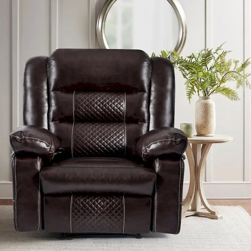 Fauteuil inclinable de massage en cuir respirant Canapé inclinable manuel pour salon