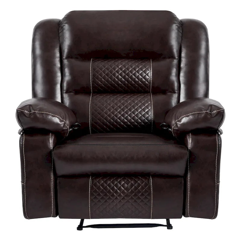 Fauteuil inclinable de massage en cuir respirant Canapé inclinable manuel pour salon