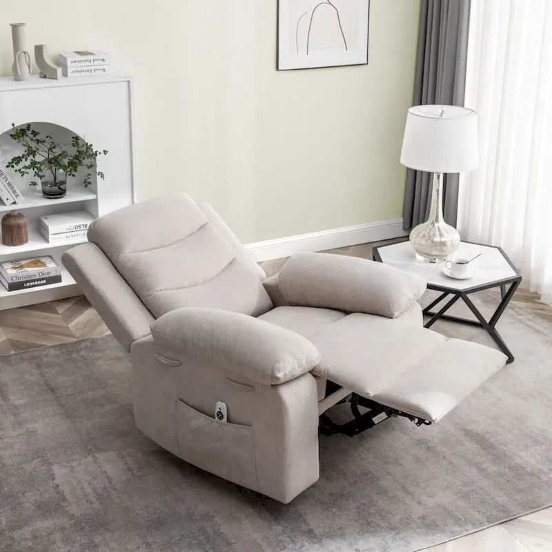 Fauteuil inclinable électrique avec fonction de massage réglable