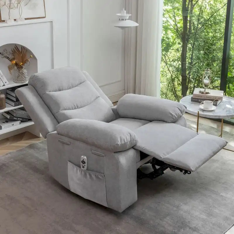 Fauteuil inclinable électrique avec fonction de massage réglable