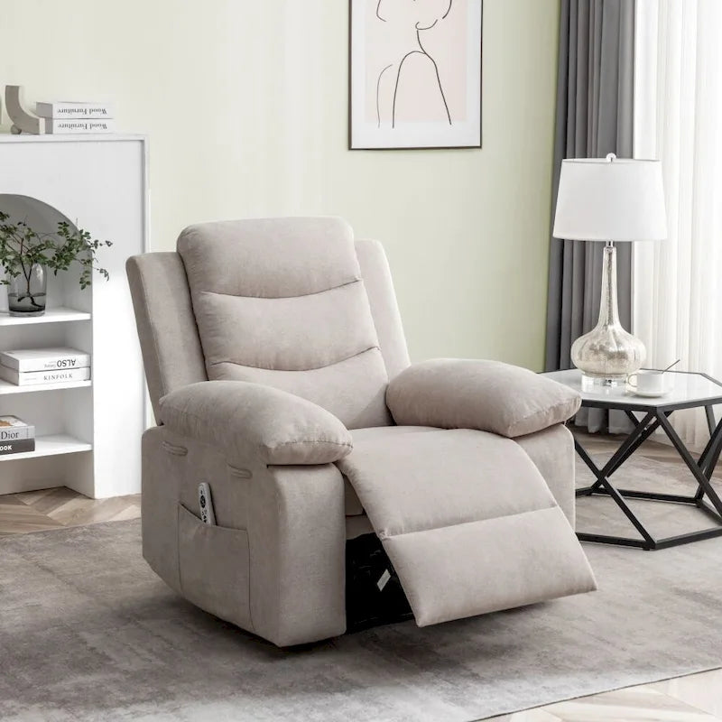Fauteuil inclinable électrique avec fonction de massage réglable